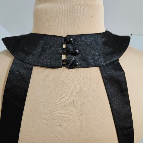 XXI Peacock Layered Tunic Beaded High Neck Top Small Fairy Retro Glam Feather - Picture 9 of 14